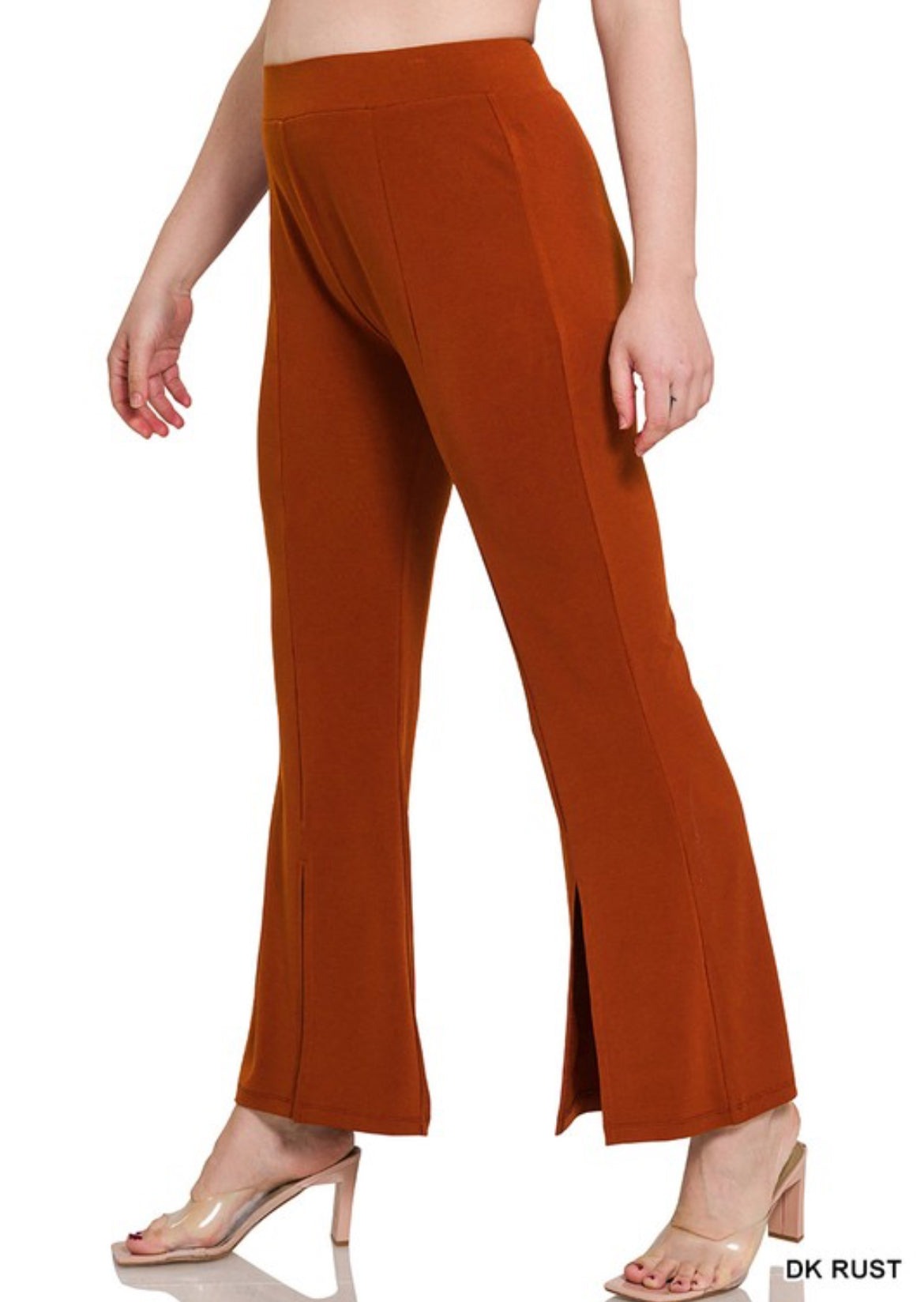 Split Front Flare Pants