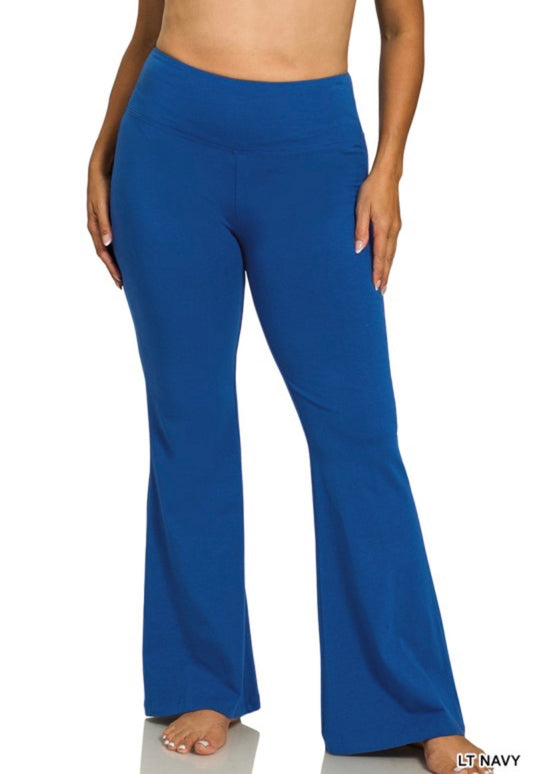 Cotton Flare Yoga Pants