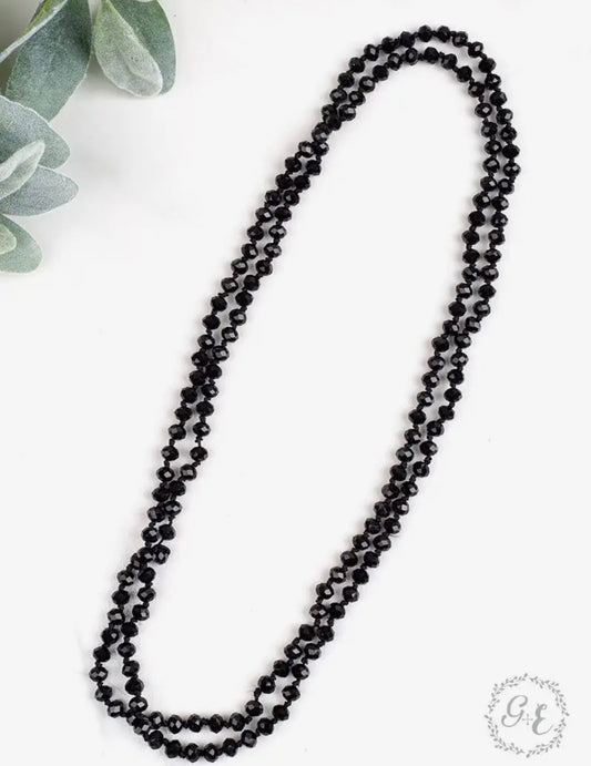 Black 60” Wrap Necklace