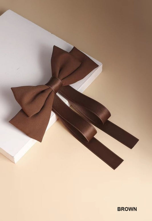 Satin Bow Barrette