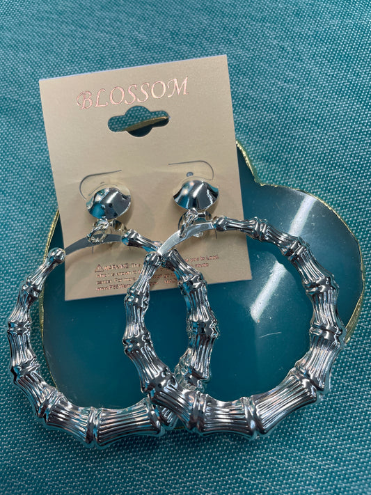 Bamboo Hoop Clip-Ons