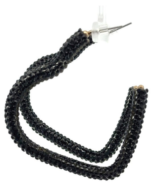 Rhinestone Heart Earrings