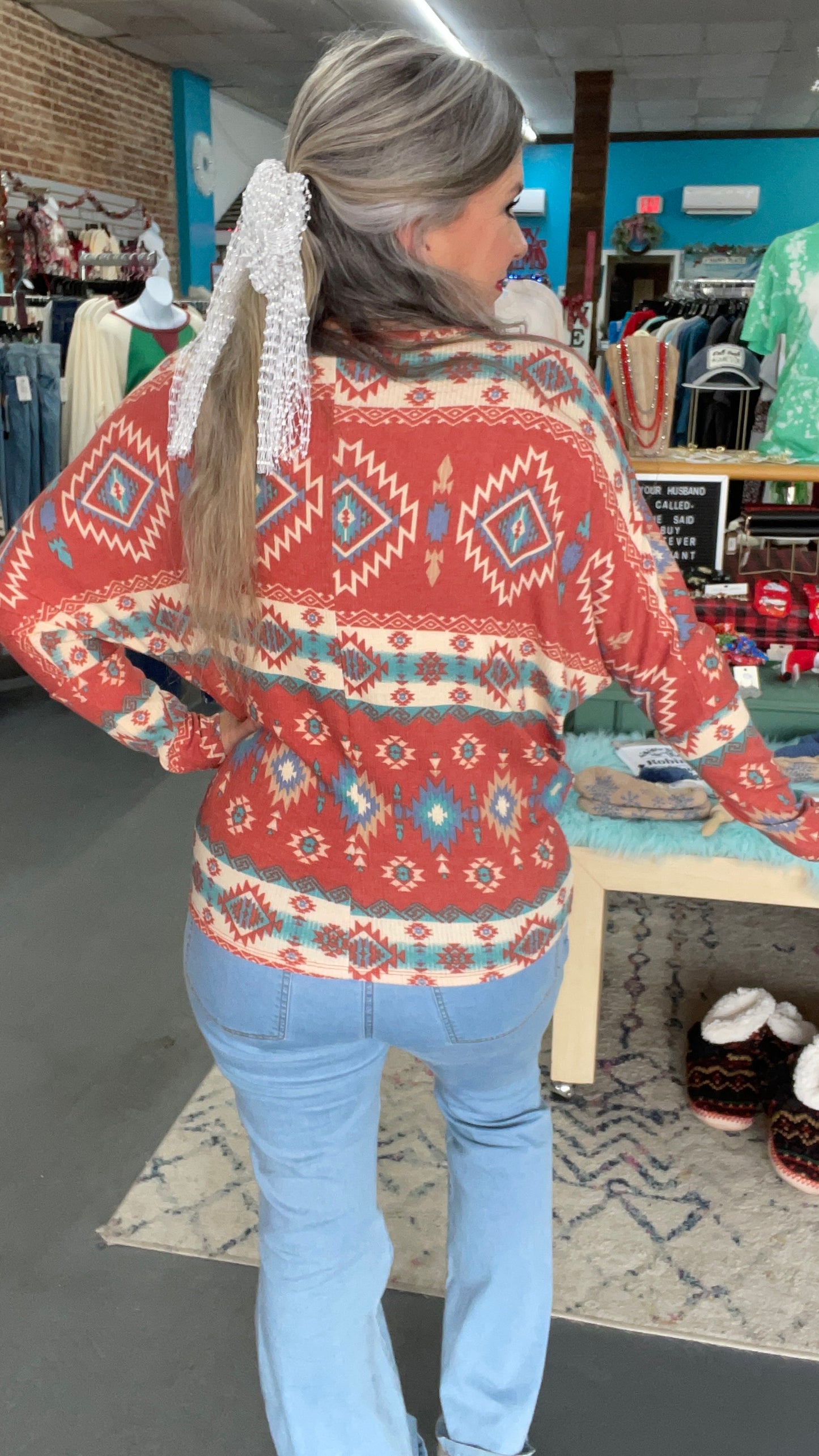 Aztec Dolman Top