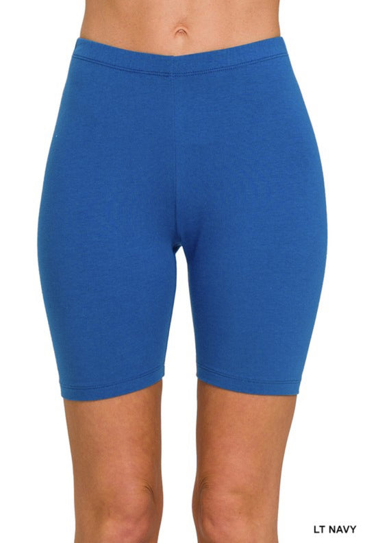 Light Navy Biker Shorts