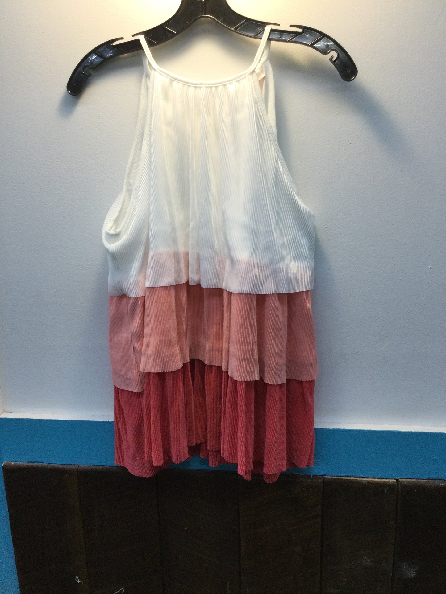 Pleated halter neck top