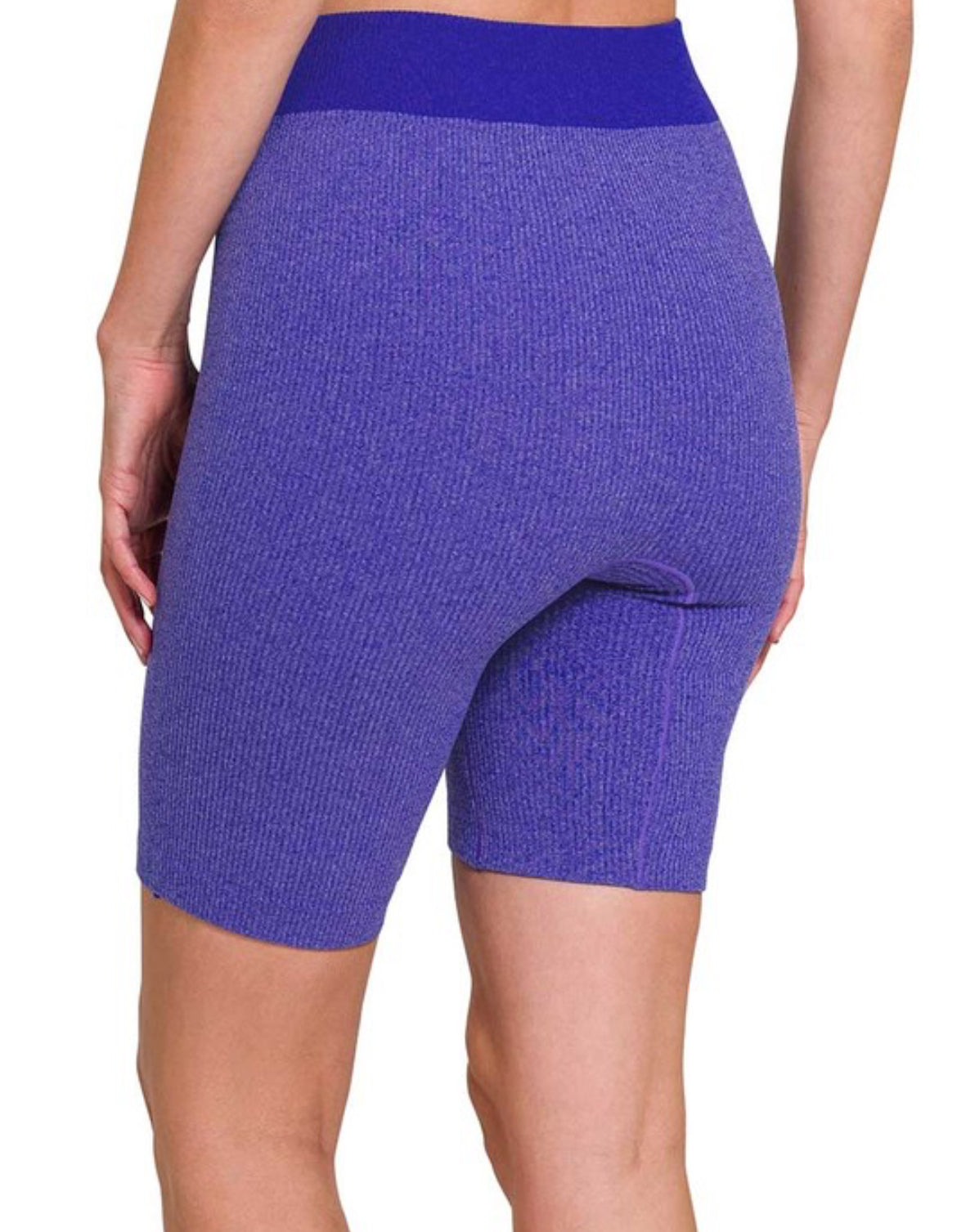 Ribbed Seamless Biker Shorts
