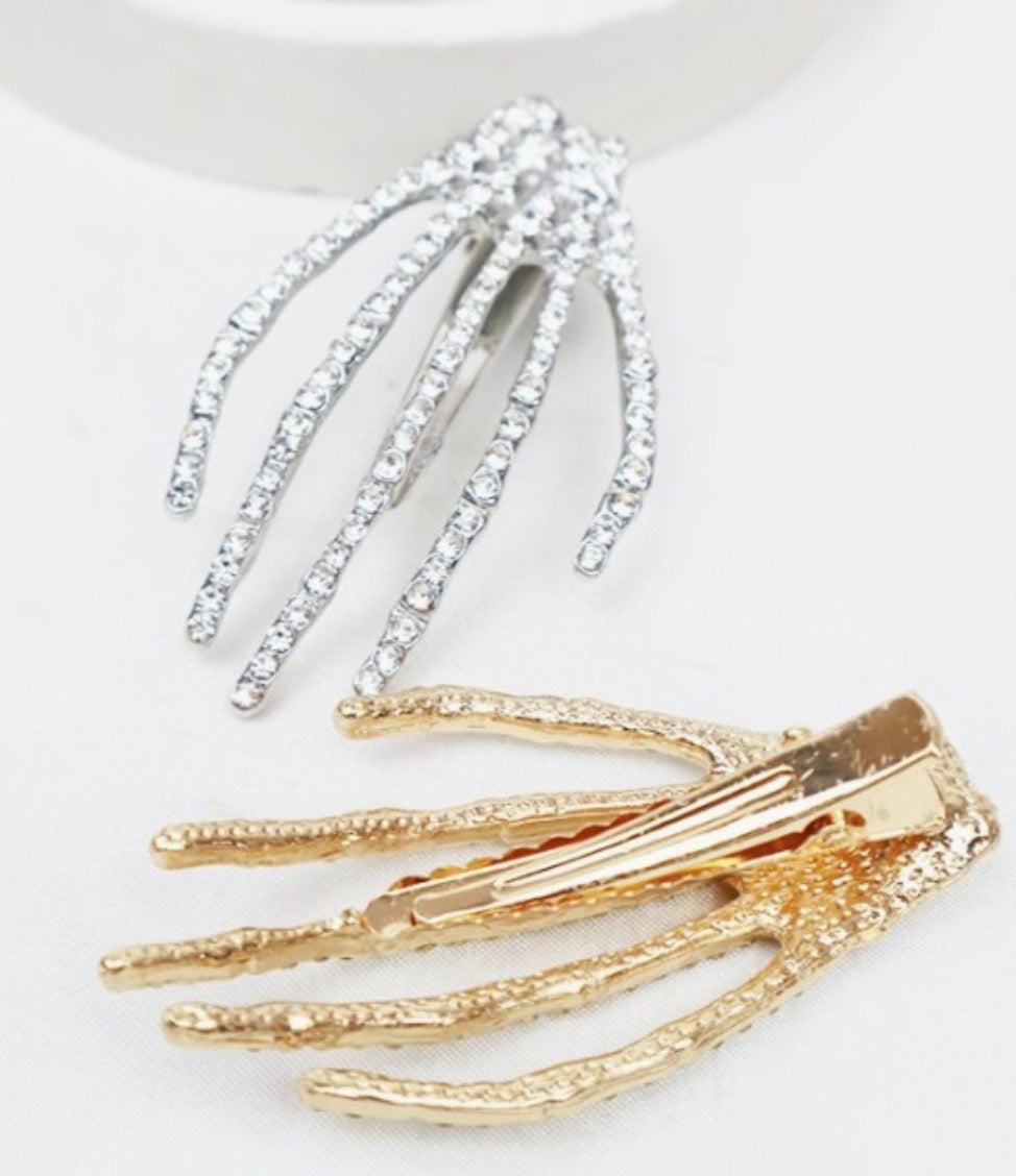 Rhinestone Skeleton Hairclip