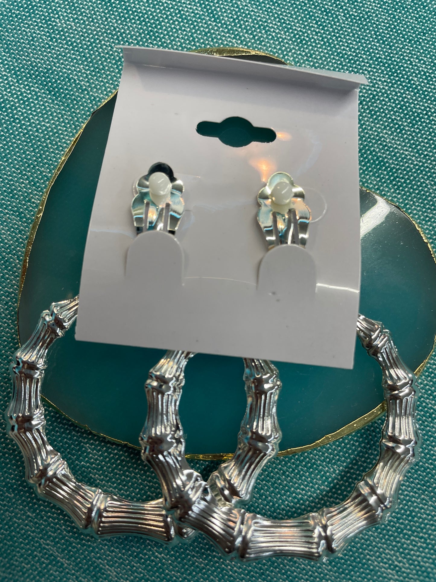 Bamboo Hoop Clip-Ons