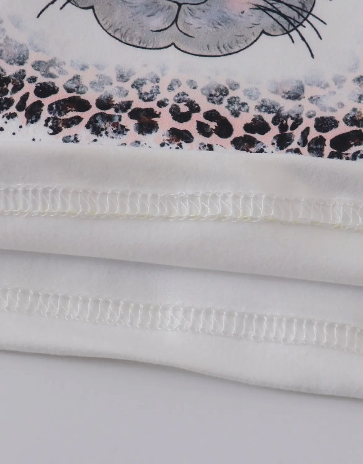 Leopard Bunny Tee-Girls