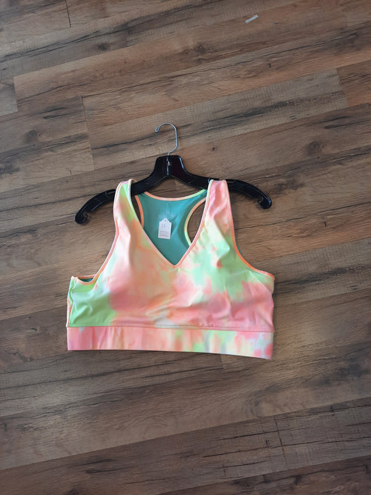 Tie die crop top bralette