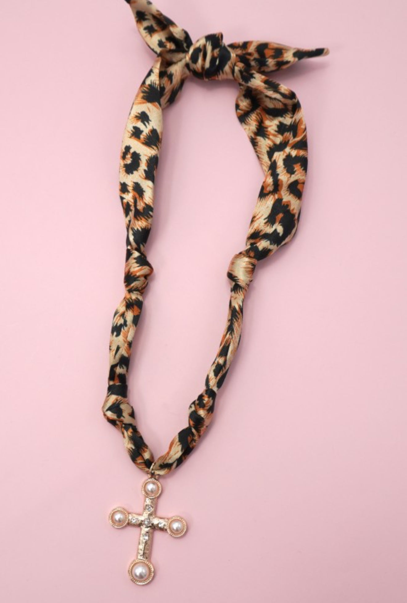 Hand Tied Scarf Necklace