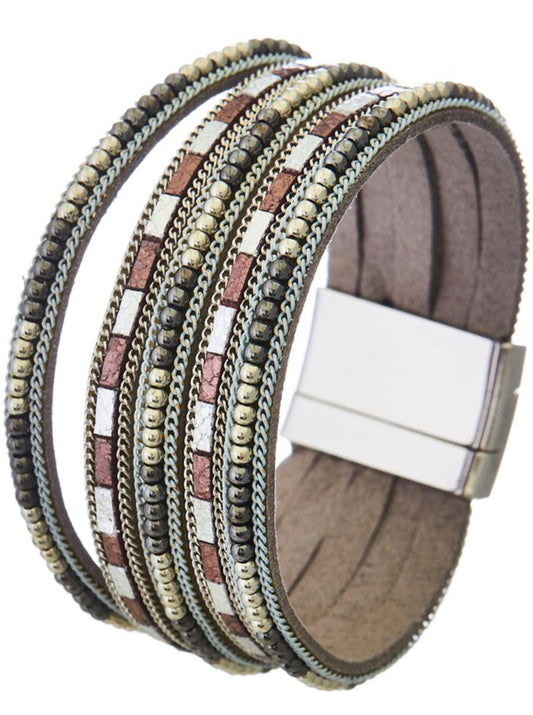 Mix Metal Magnetic Bracelet