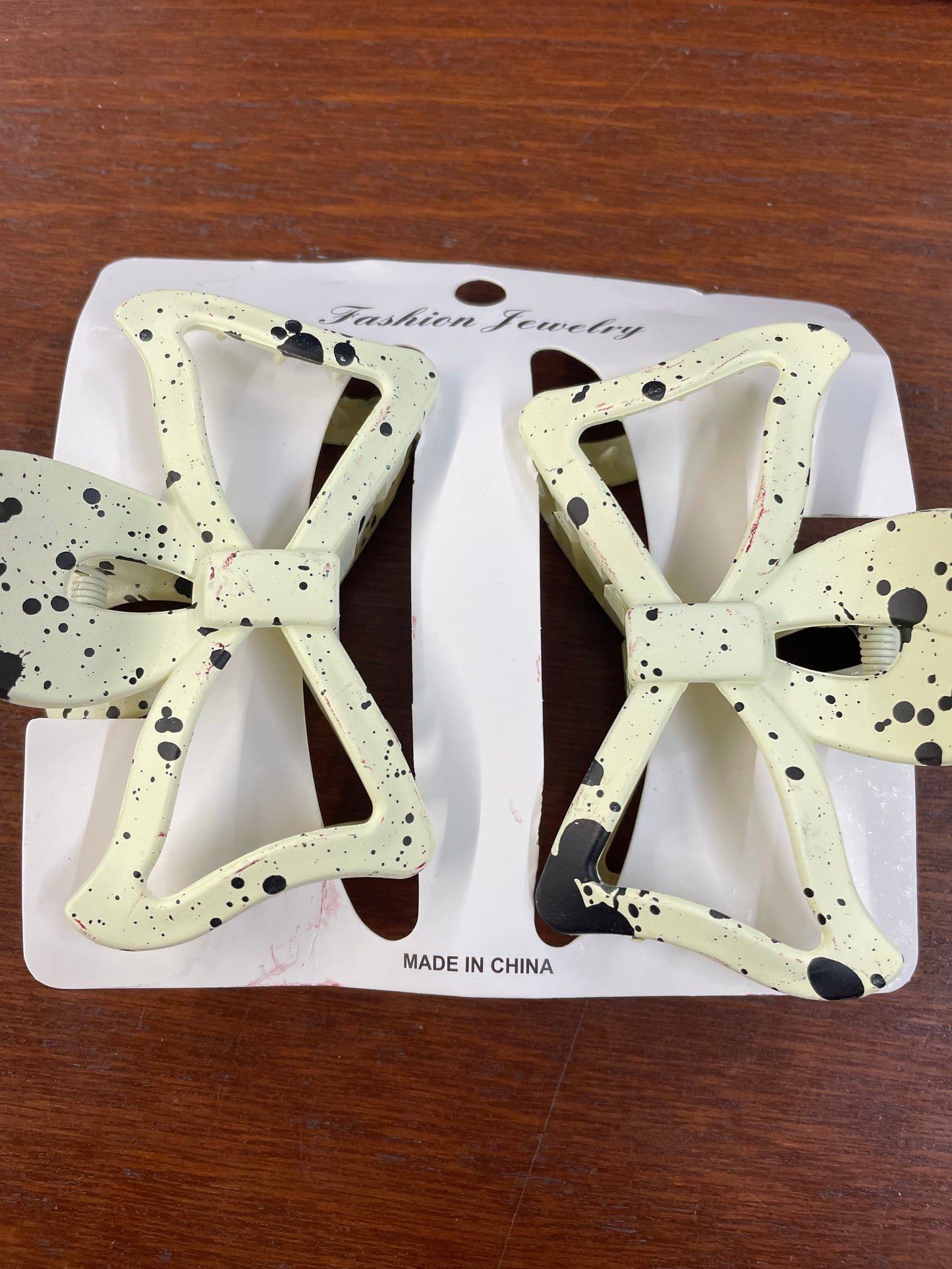 Splatter Bow Clips