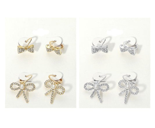 Bow Earring Set