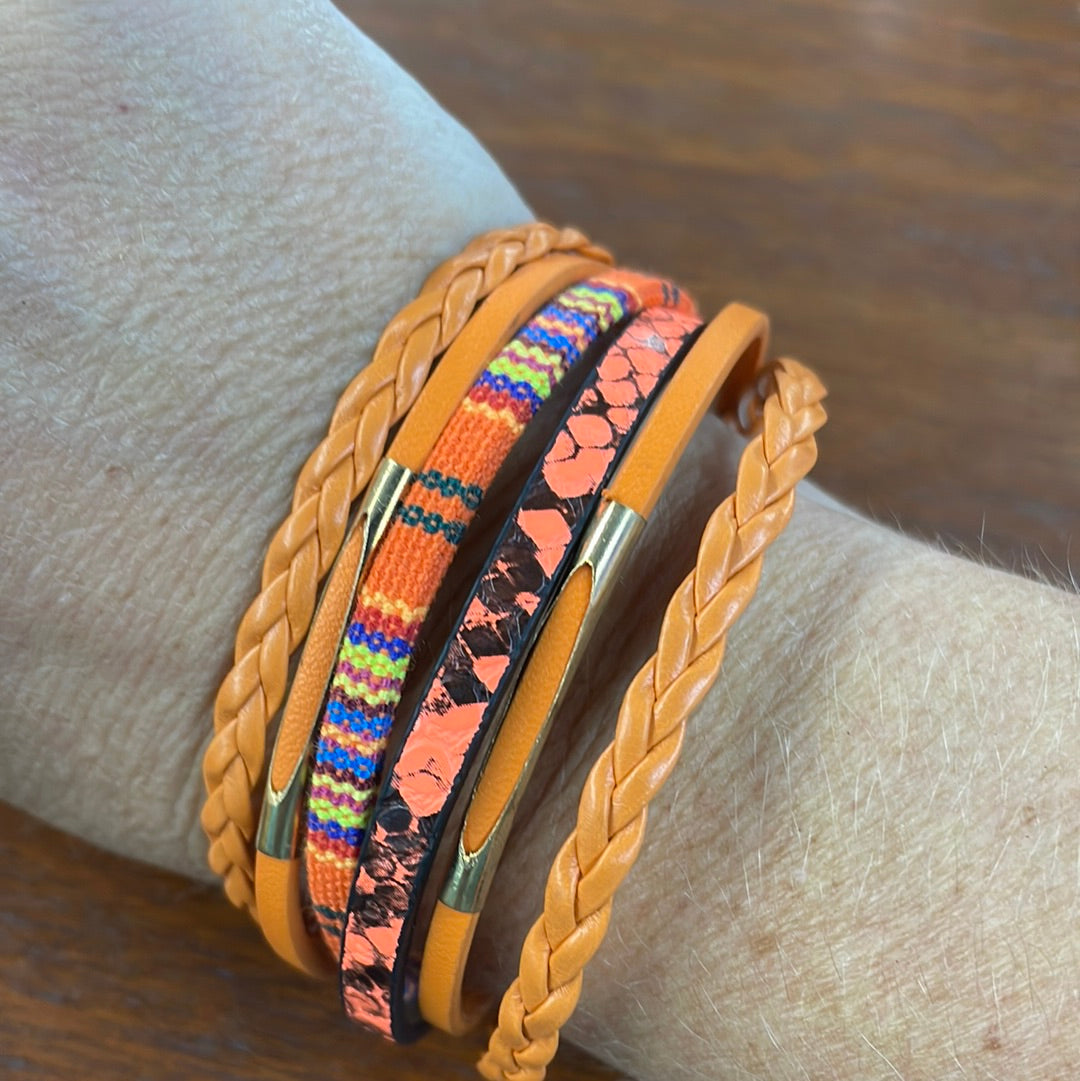 Orange Magnetic Bracelet