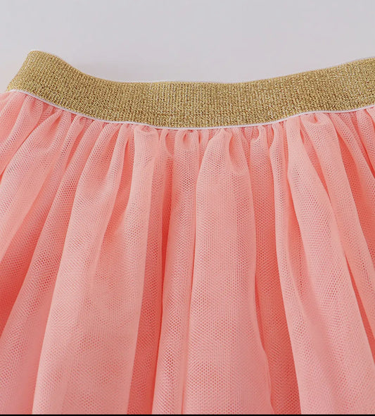 Peach Tutu Skirt-Girls