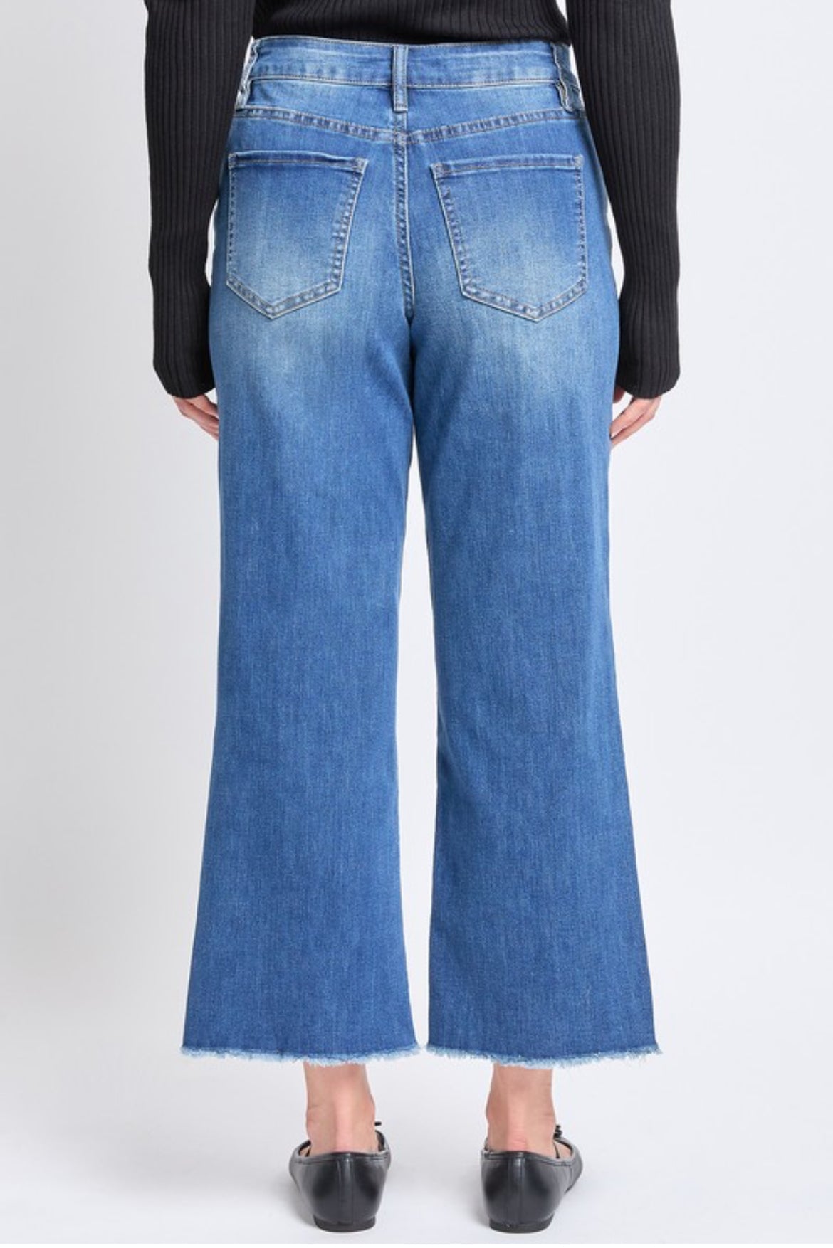 Cropped Wide Leg Jeans