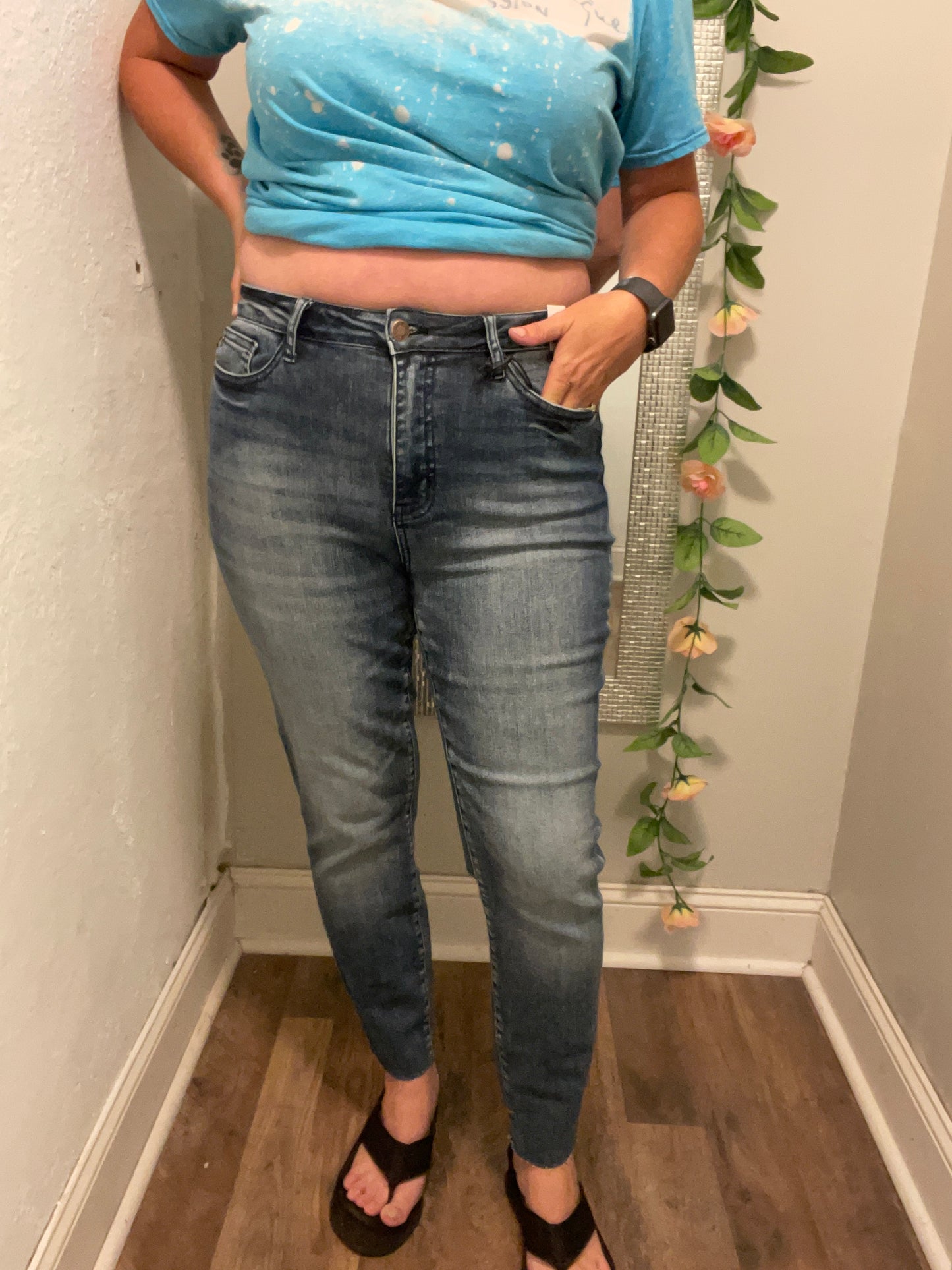 Judy Blue Ankle Jeans-Plus