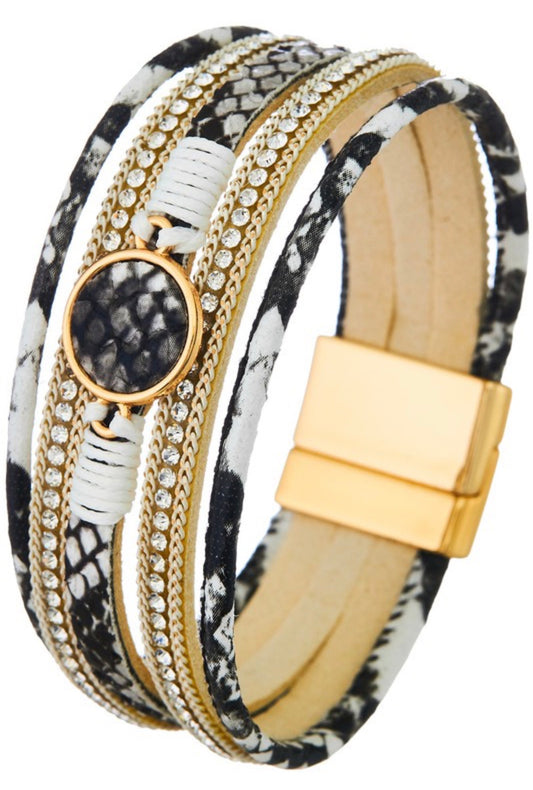 Snake Skin Magnetic Bracelet