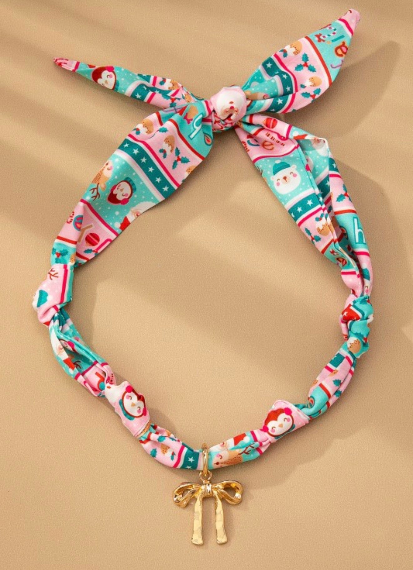 Christmas Scarf Necklace