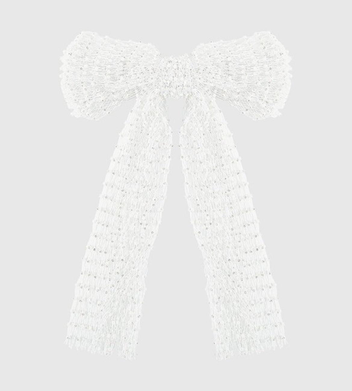 Mesh Rhinestone Bow