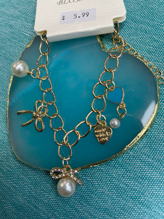 Bow Charm Bracelet