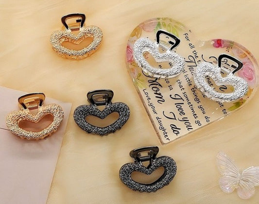 2pk Heart Clips