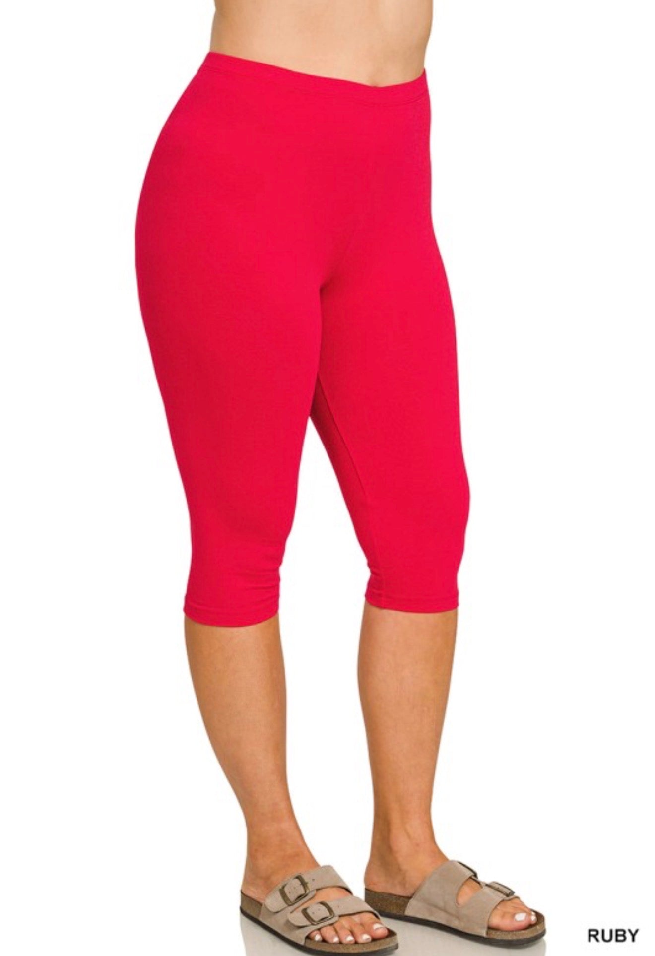 Premium Cotton Capri Leggings