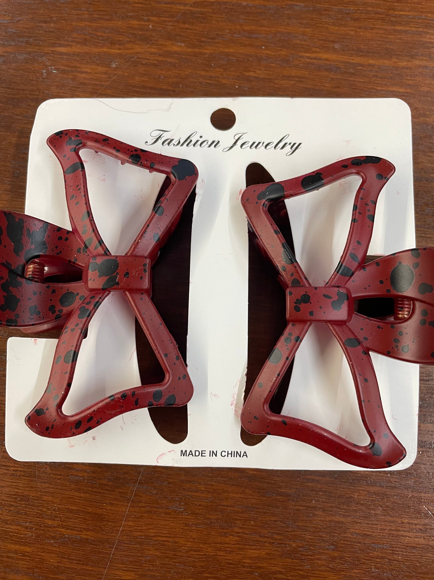 Splatter Bow Clips