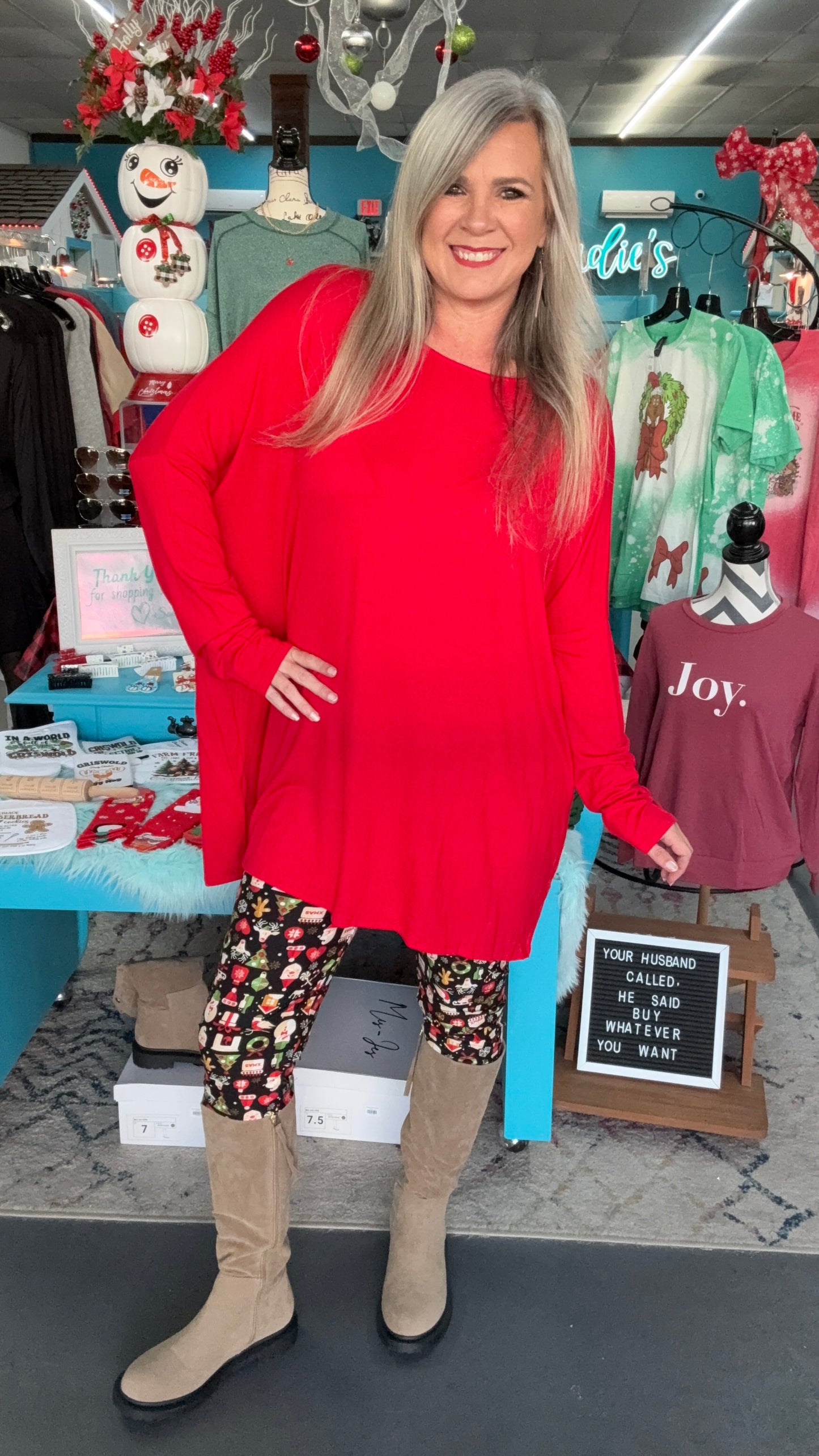 Christmas Leggings-Plus