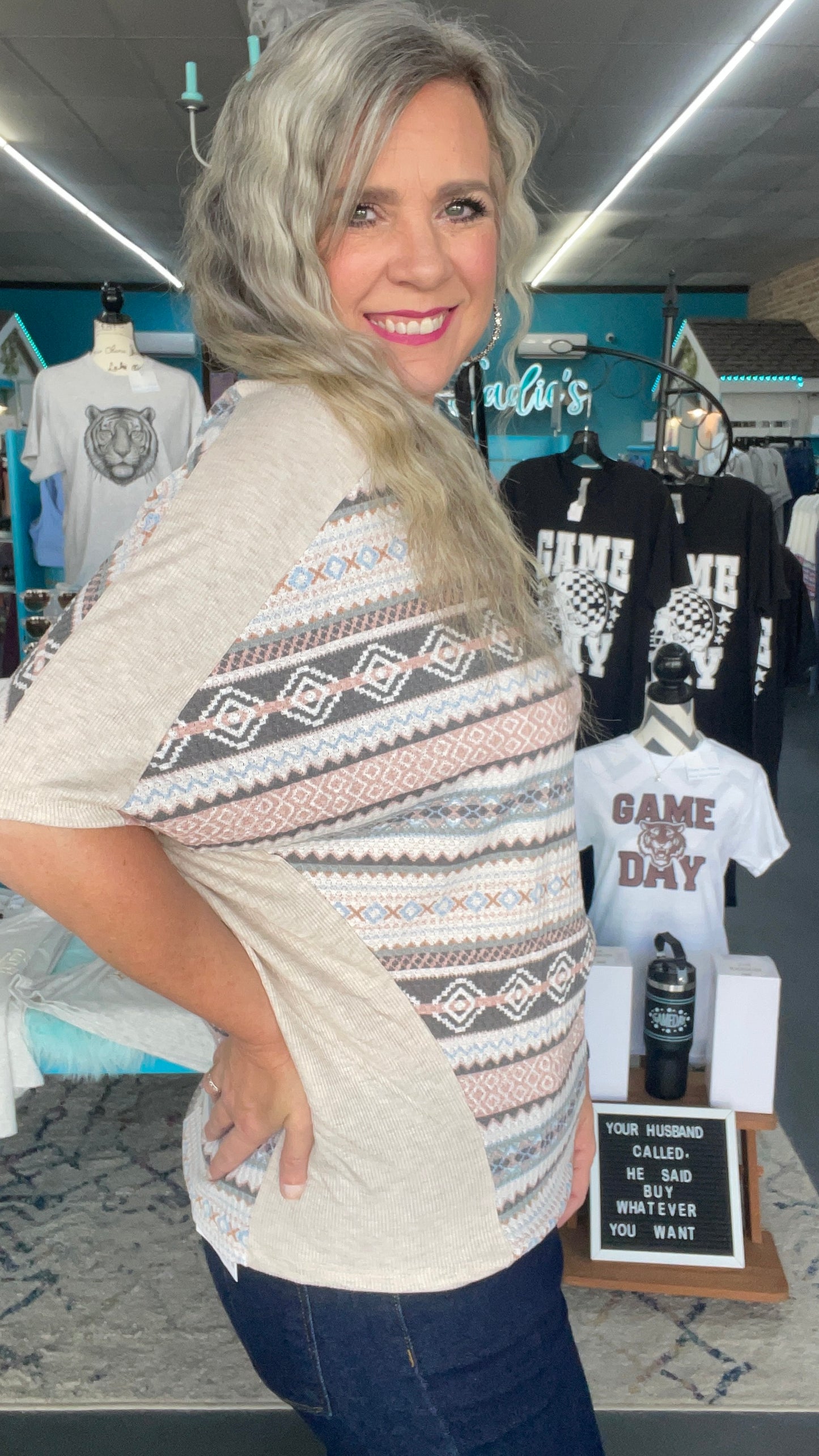 Tribal Dolman Top