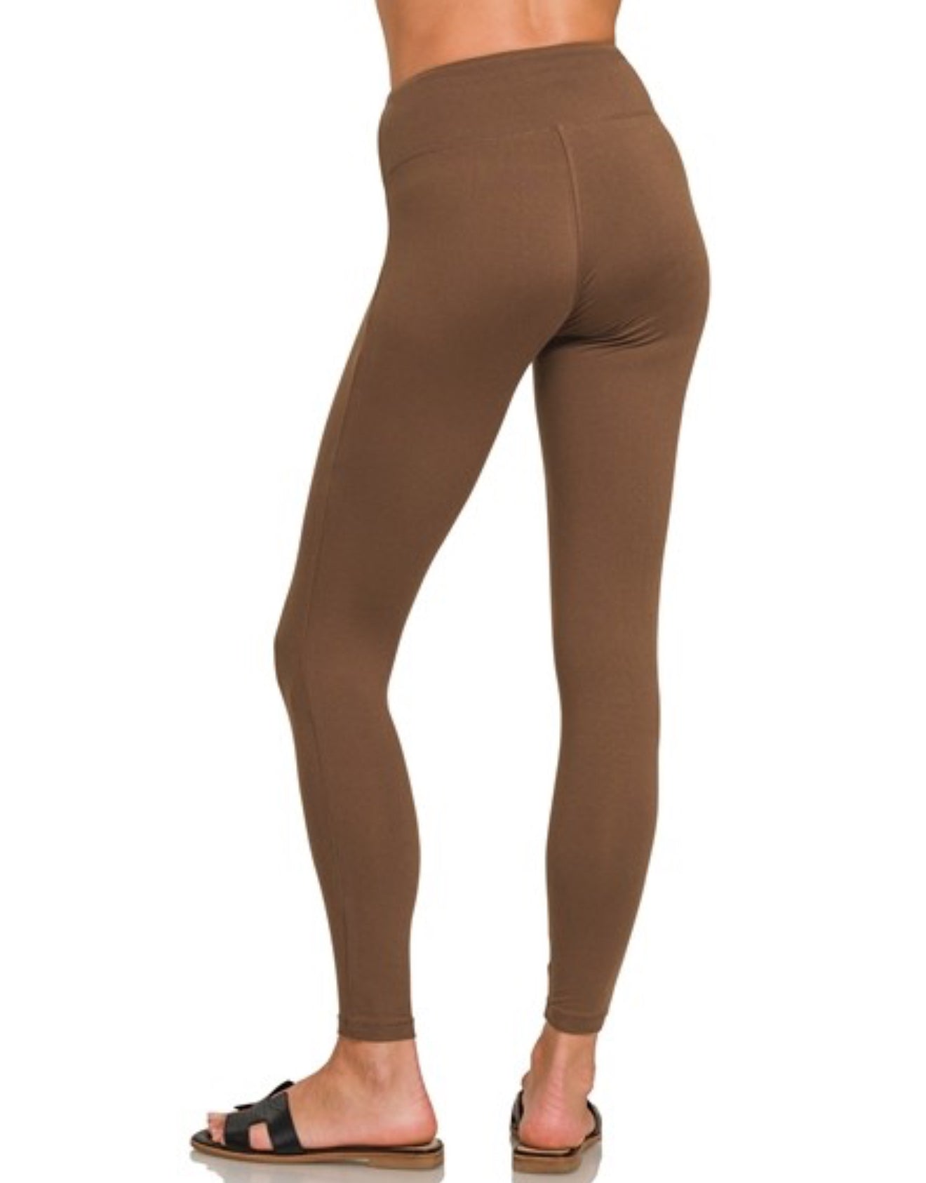 Brown Microfiber Leggings