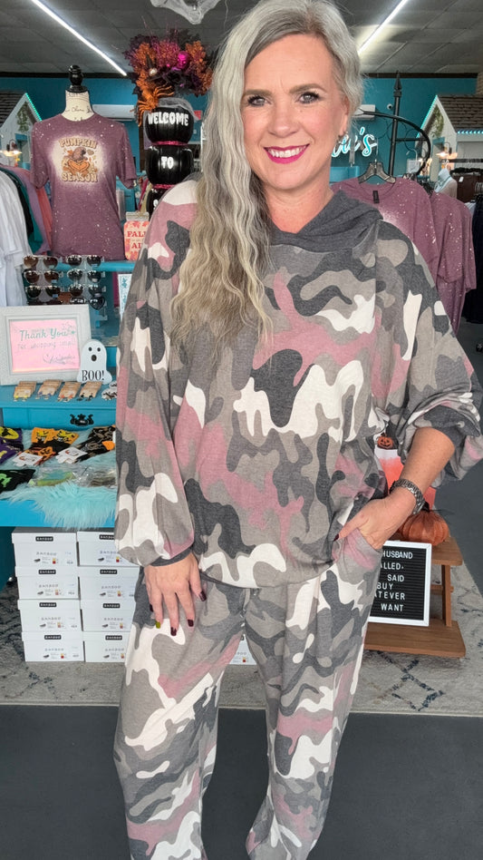 Camo Joggers & Hoodie Separates