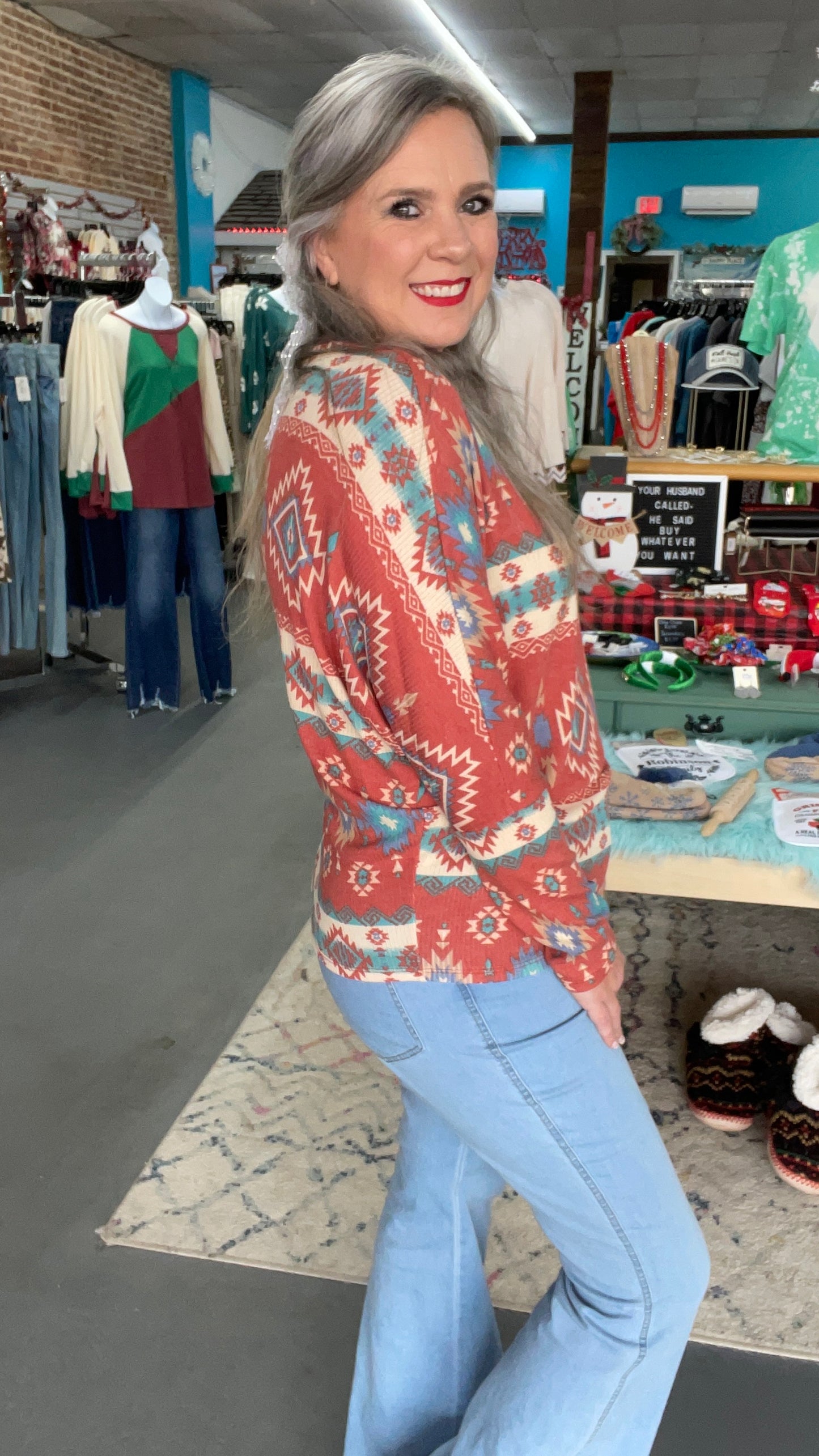 Aztec Dolman Top