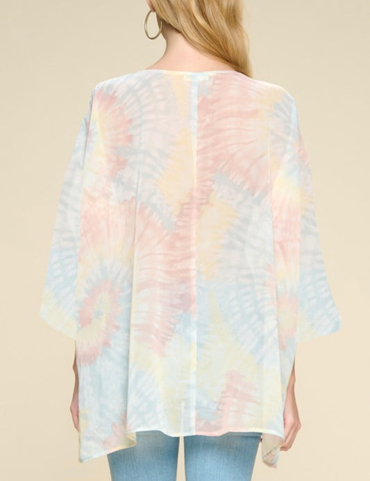 Sheer Tie-Dye Tunic