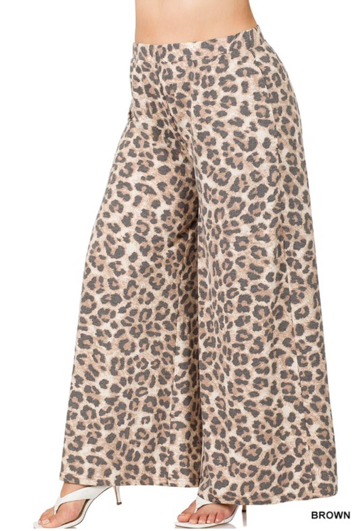 Leopard Palazzos-Plus