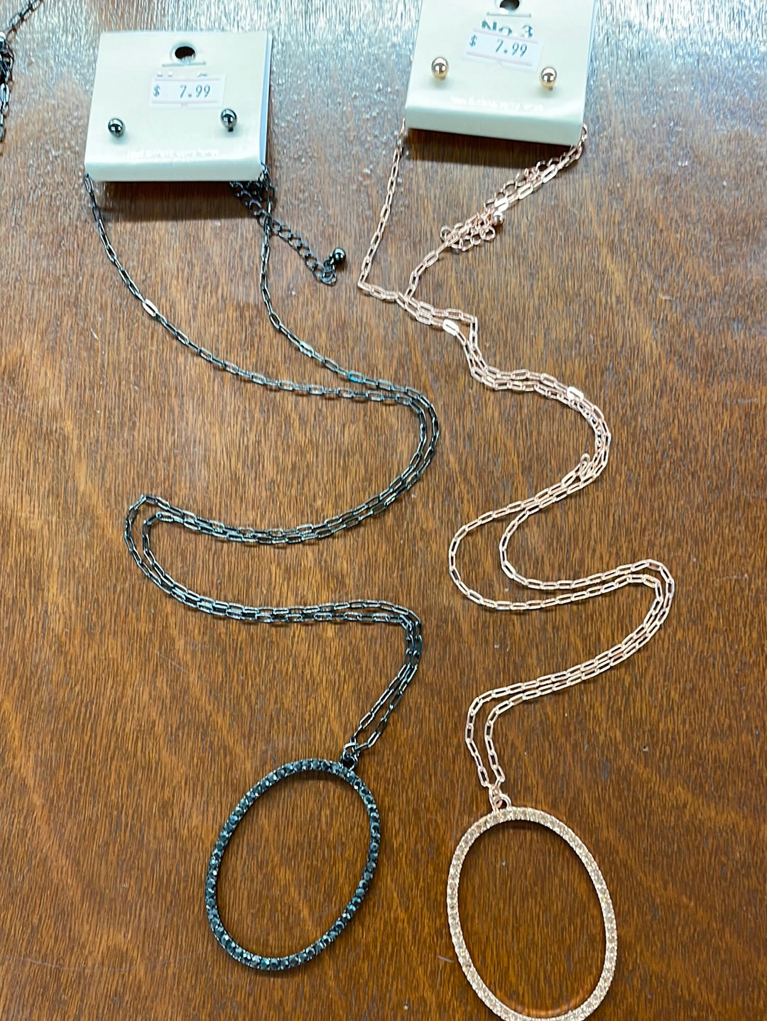 Rhinestone Pendant Necklace