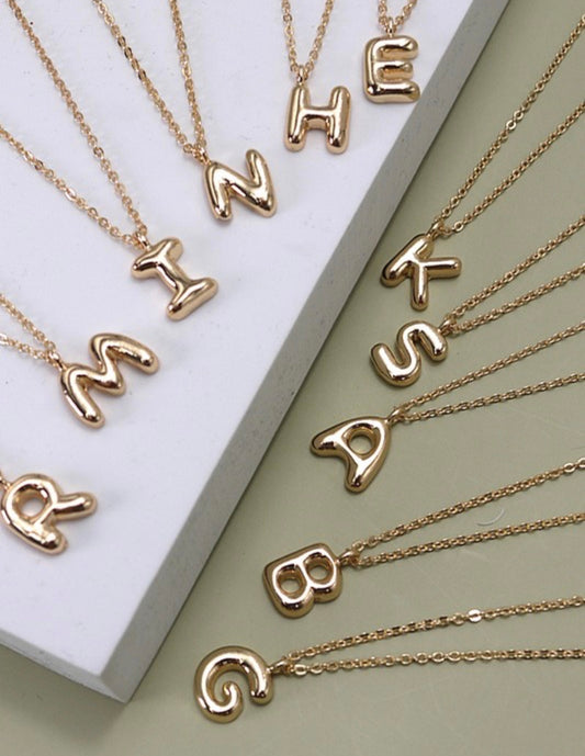 Balloon Initial Necklace
