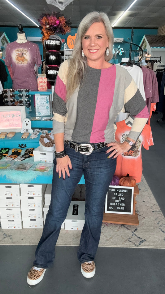 Vertical Stripe Dolman