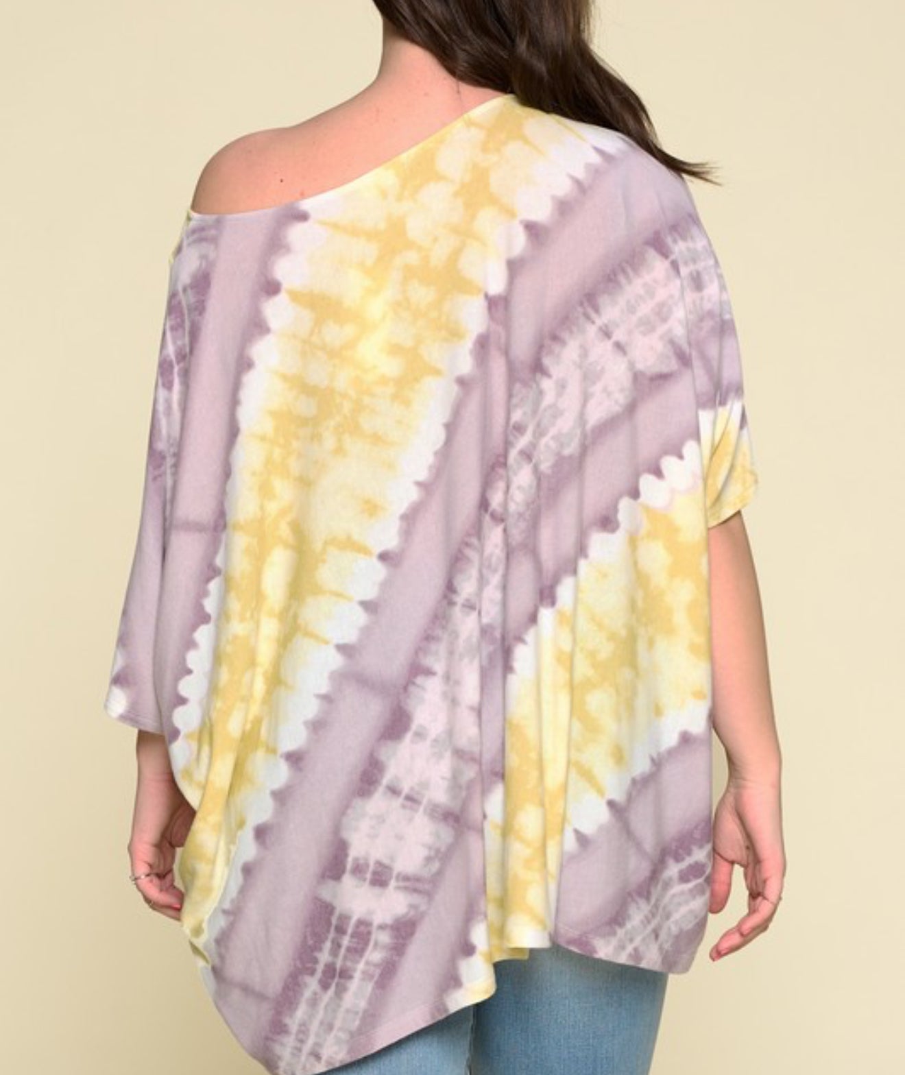 Oversized Tie-dye Top-Plus