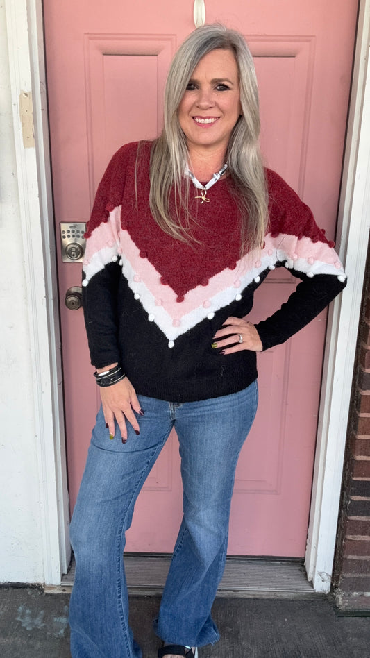Cozy Pompom Sweater