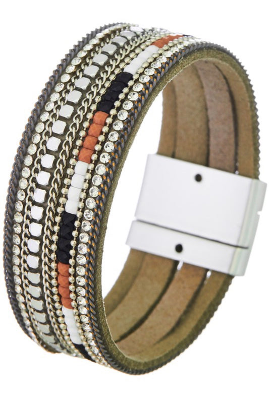 Mix Bead Magnetic Bracelet