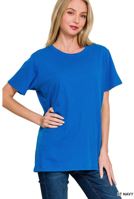 Light Navy Boyfriend Tee