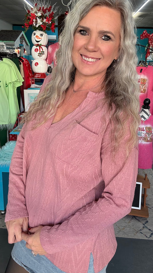 Bubble Gum Sweater Top