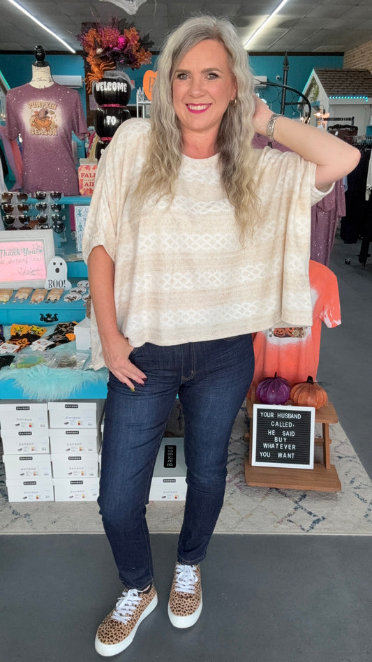 Striped Fall Nights Sweater