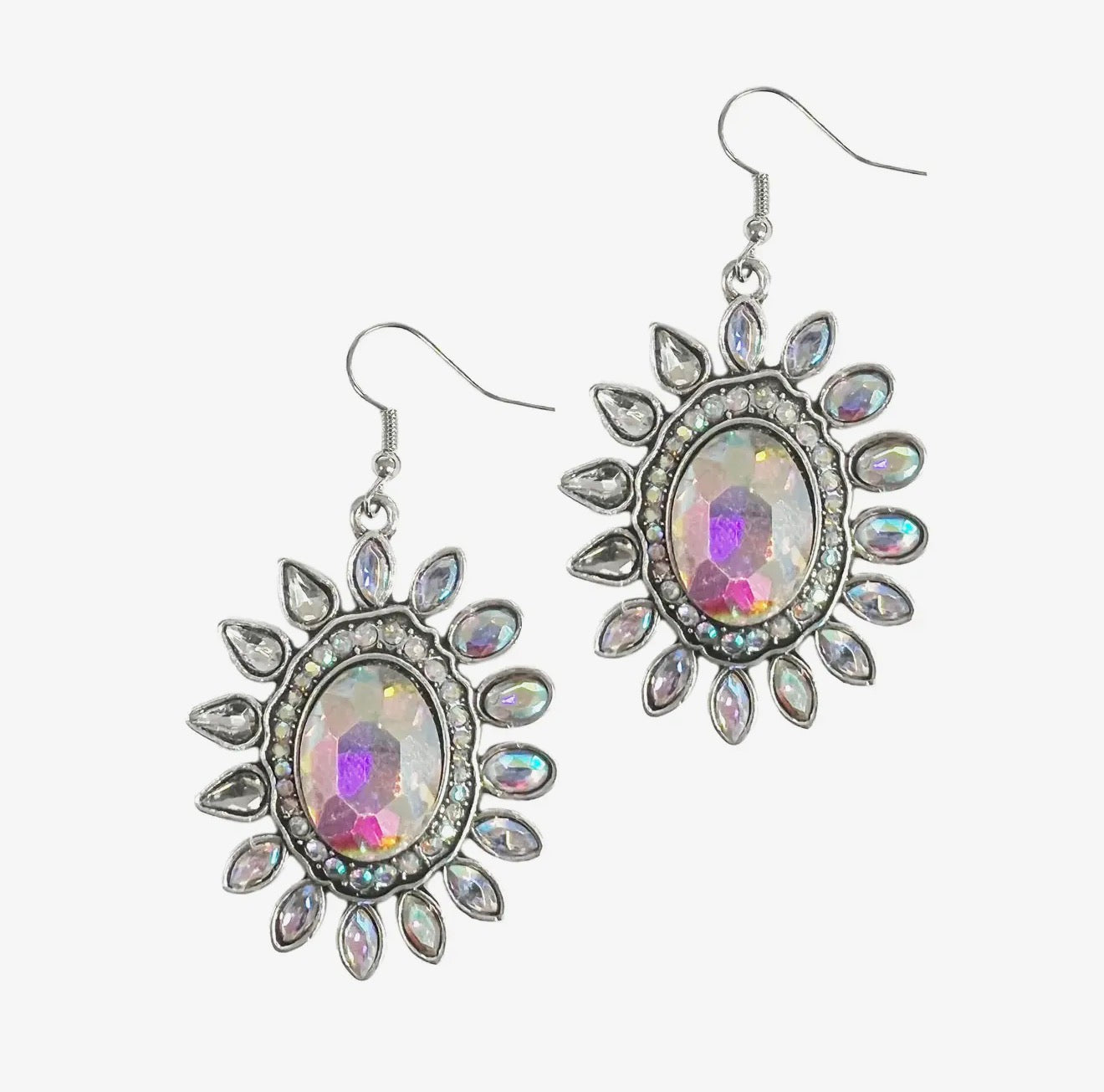 Silver Sun Earrings