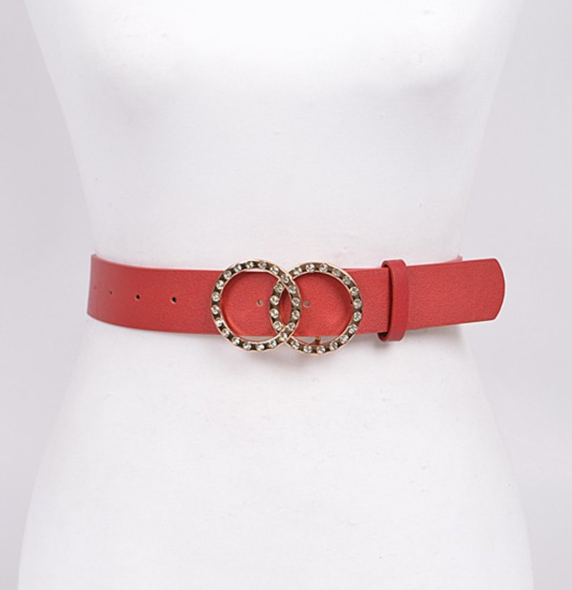 Red Rhinestone Belt