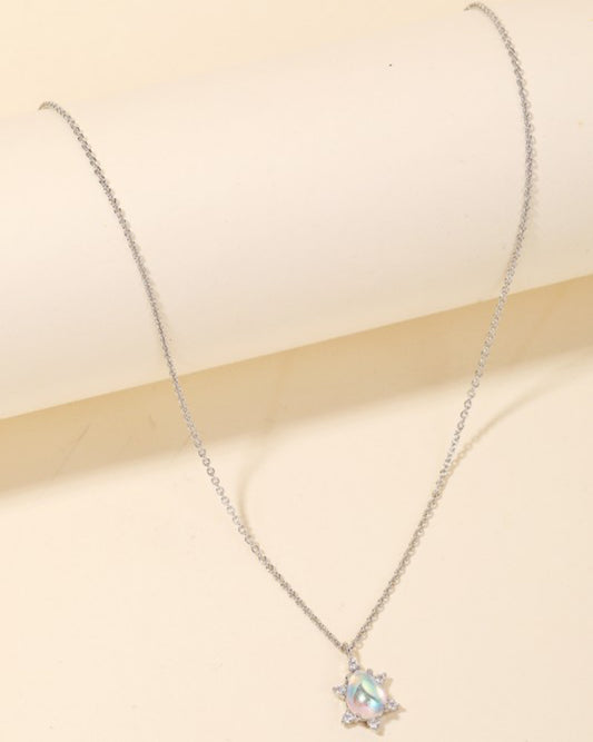 Opal Teardrop Necklace