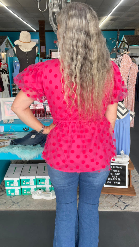 It’s My Party Peplum Top