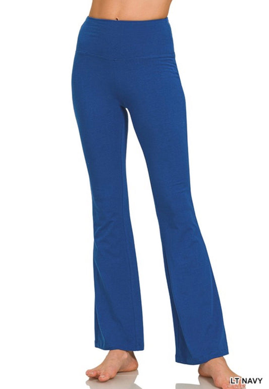 Cotton Flare Yoga Pants